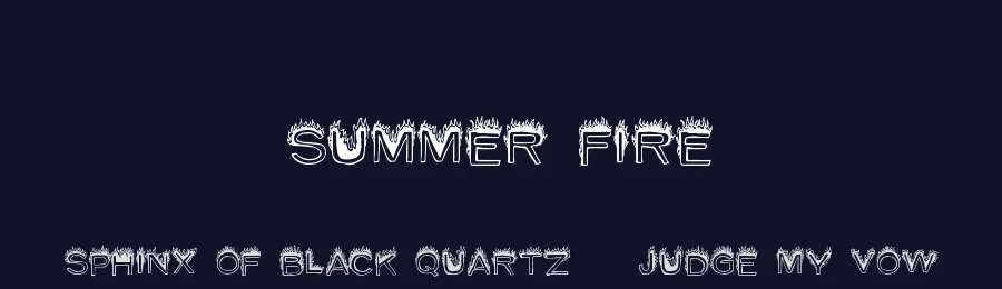 Summer Fire by Xerographer Fonts — Decorative Font — thumbnail 2