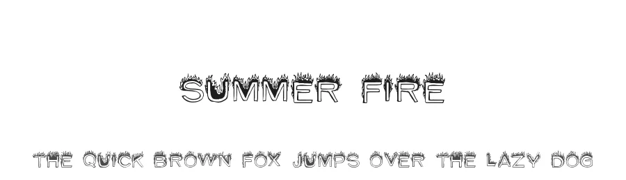 Summer Fire by Xerographer Fonts β Decorative Font
