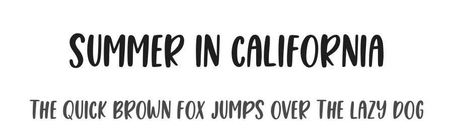 Summer in California