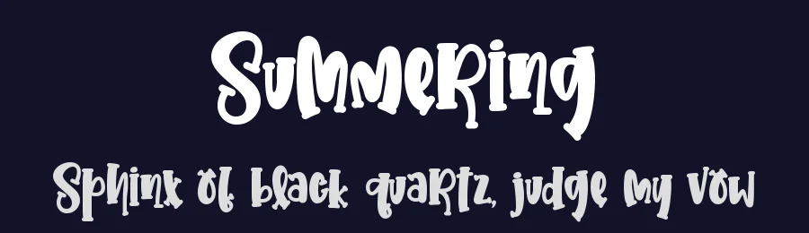 Summering by Letterara — Decorative Font — thumbnail 2