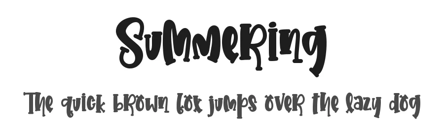 Summering by Letterara — Decorative Font