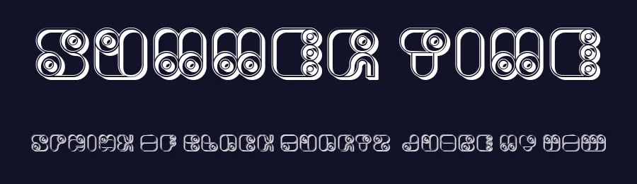 Summer time by Vladimir Nikolic — Decorative Font — thumbnail 2