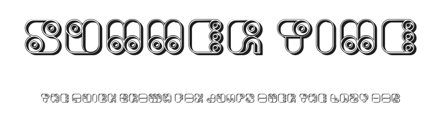 Summer time by Vladimir Nikolic β Decorative Font