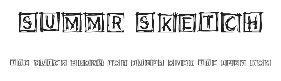 Summr Sketch by Andrus Peegel — Decorative Font
