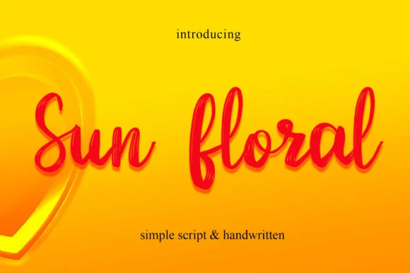 Sun Floral Font by tawondasstudio β Script Handwritten Font