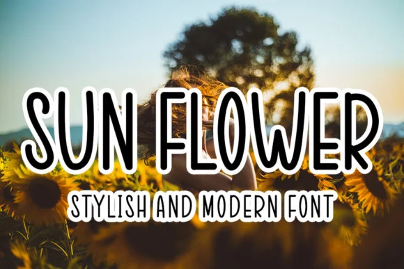 Sun Flowers Font by FL Space — Script Handwritten Font
