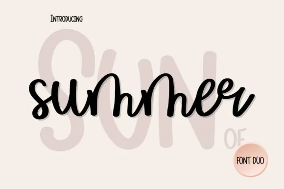Sun of Summer Font by Wanida Toffy — Script Handwritten Font