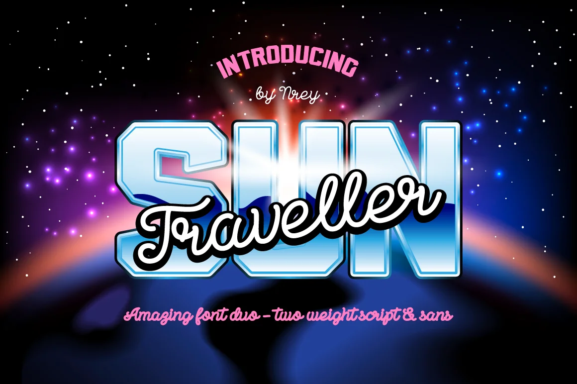 Sun Traveller Font by NREY โ Script Handwritten Font