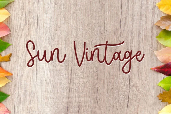 Sun Vintage Font by Lambemu Yoyo — Script Handwritten Font