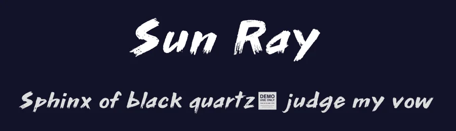 Sun Ray by BLKBK Fonts — Script Handwritten Font — thumbnail 2
