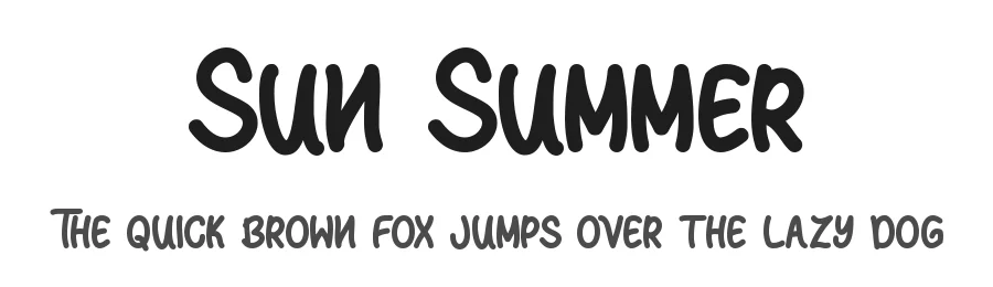 Sun Summer by Alif Ryan Zulfikar — Decorative Font