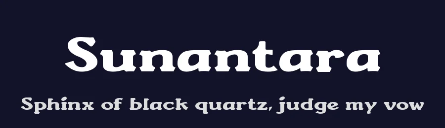 Sunantara by Wates Awal — Serif Font — thumbnail 2