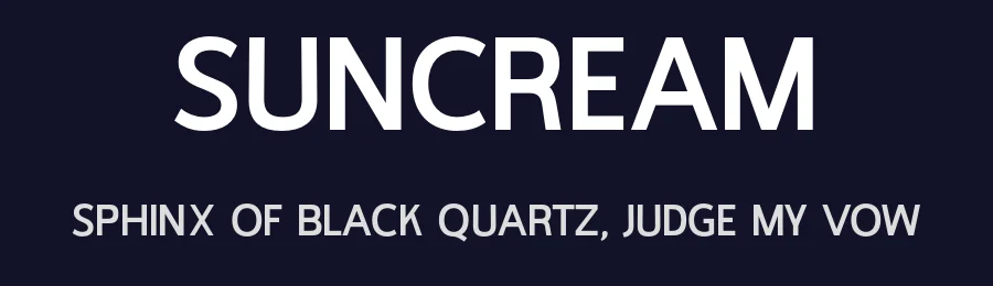 Suncream by MJType — Sans Serif Font — thumbnail 2