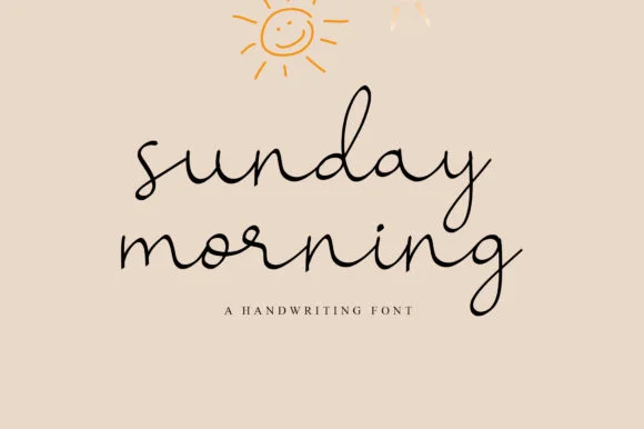 Sunday Morning Font by najmustsaqib.creator by najmustsaqib.creator — Script Handwritten Font