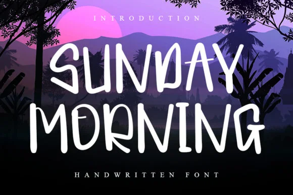 Sunday Morning Font by ONE DESIGN by ONE DESIGN — Script Handwritten Font