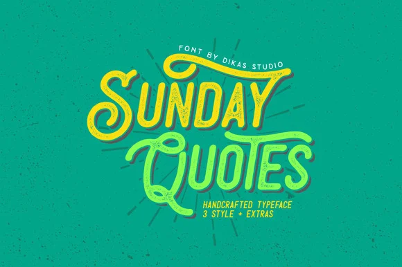 Sunday Quotes Font by Dikas Studio β Script Handwritten Font