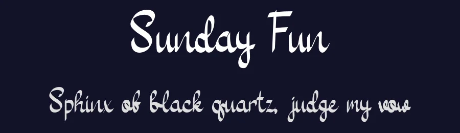 Sunday Fun by Rangkai Aksara — Script Handwritten Font — thumbnail 2