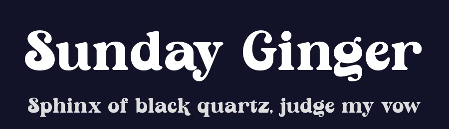 Sunday Ginger by Timelesstype Studio — Decorative Font — thumbnail 2