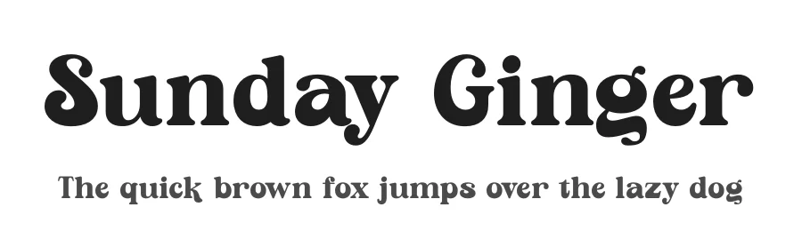 Sunday Ginger by Timelesstype Studio — Decorative Font