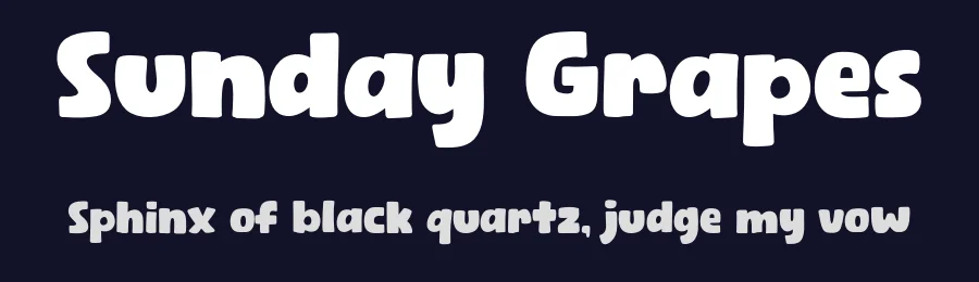 Sunday Grapes by Khurasan — Decorative Font — thumbnail 2