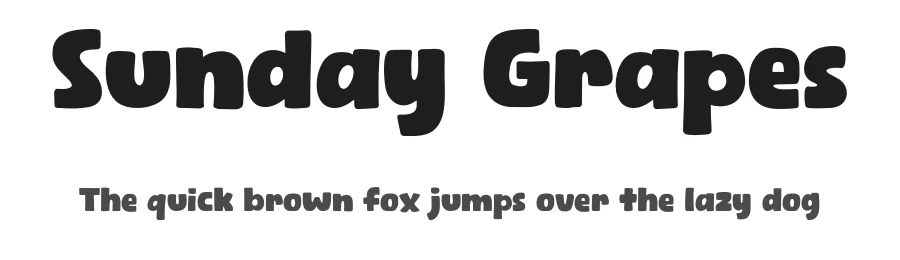 Sunday Grapes by Khurasan — Decorative Font