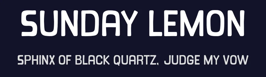 Sunday Lemon by Khurasan — Decorative Font — thumbnail 2