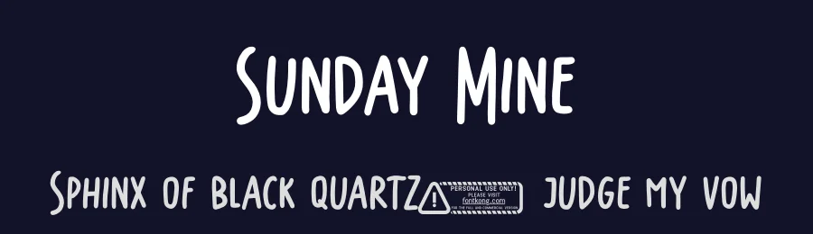 Sunday Mine by Kong Font — Decorative Font — thumbnail 2