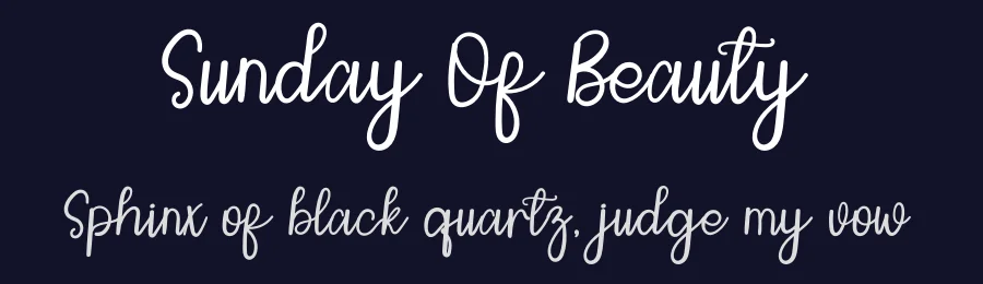 Sunday Of Beauty by Inermedia Studio — Script Handwritten Font — thumbnail 2