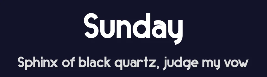 Sunday by FallenGraphic Studio — Sans Serif Font — thumbnail 2
