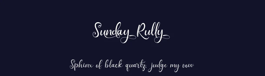 Sunday Rully by Gilar Studio — Script Handwritten Font — thumbnail 2