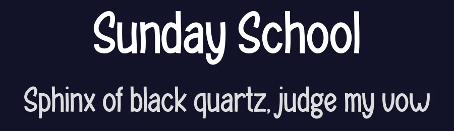 Sunday School by Gilang Ternadho — Decorative Font — thumbnail 2