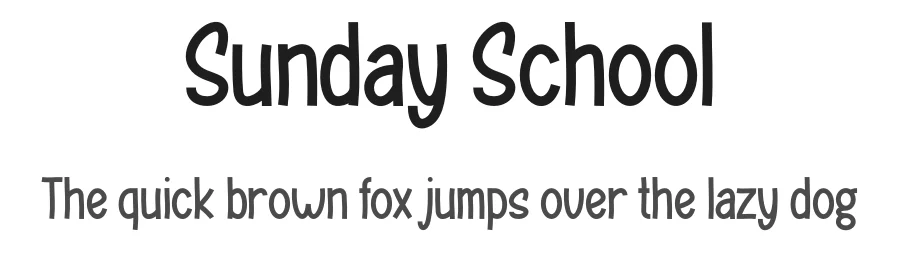 Sunday School by Gilang Ternadho — Decorative Font