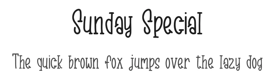 Sunday Special