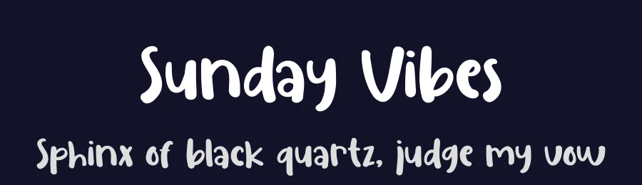 Sunday Vibes by Erlina Graphic — Decorative Font — thumbnail 2