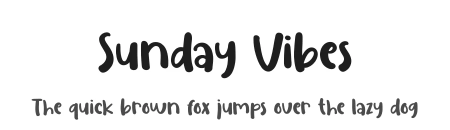 Sunday Vibes by Erlina Graphic — Decorative Font