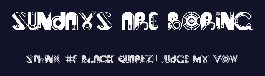 Sundays are Boring by Jamie Adam — Decorative Font — thumbnail 2