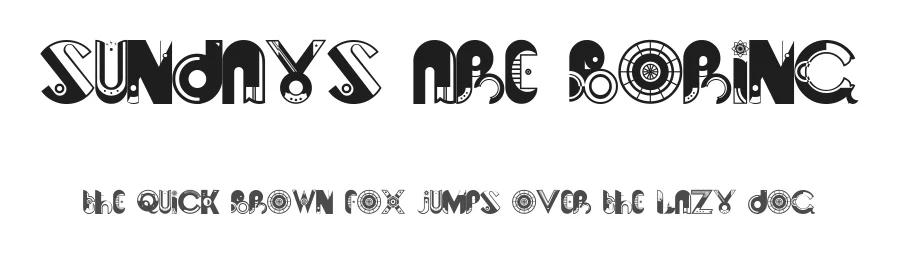 Sundays are Boring by Jamie Adam — Decorative Font