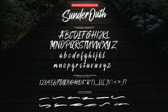 Sunder Outh Font by indotitas — Script Handwritten Font — thumbnail 8