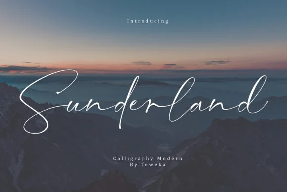 Sunderland Font by Teweka by Teweka — Script Handwritten Font