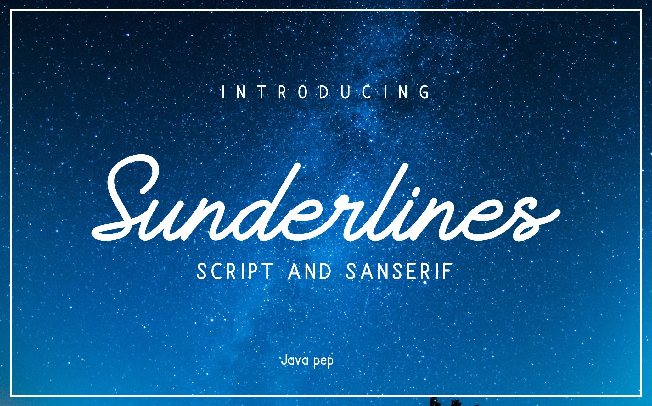 Sunderlines Font by JavaPep β Script Handwritten Font