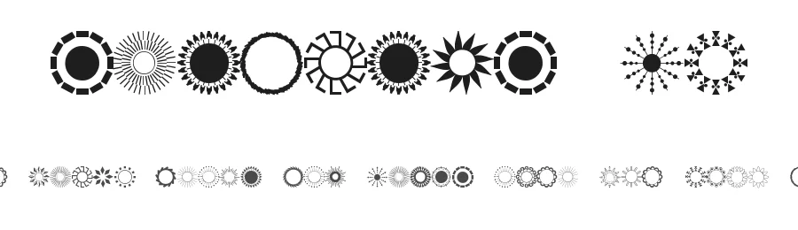 Sundings JL by Jeff Levine — Dingbats Font