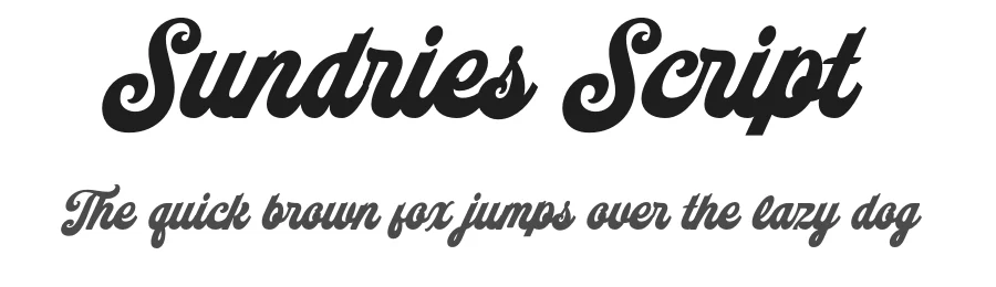 Sundries Script
