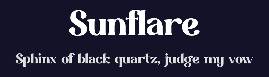 Sunflare by Idebareng — Decorative Font — thumbnail 2