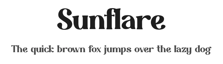 Sunflare by Idebareng β Decorative Font