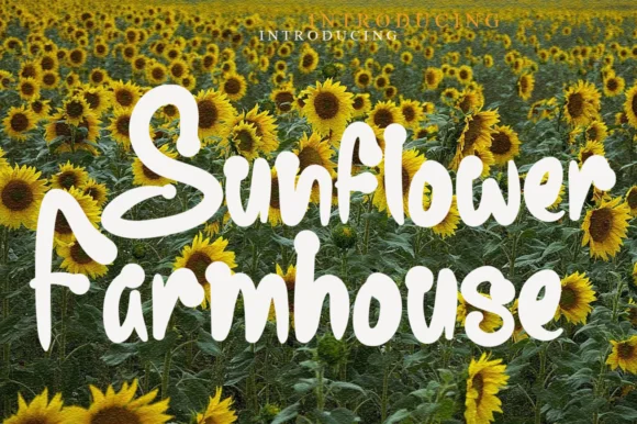 Sunflower Farmhouse Font by Garcio — Script Handwritten Font