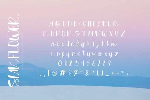 Sunflower Font by Danika D. — Script Handwritten Font — thumbnail 6