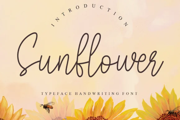 Sunflower Font by Misterletter.co by Misterletter.co — Script Handwritten Font