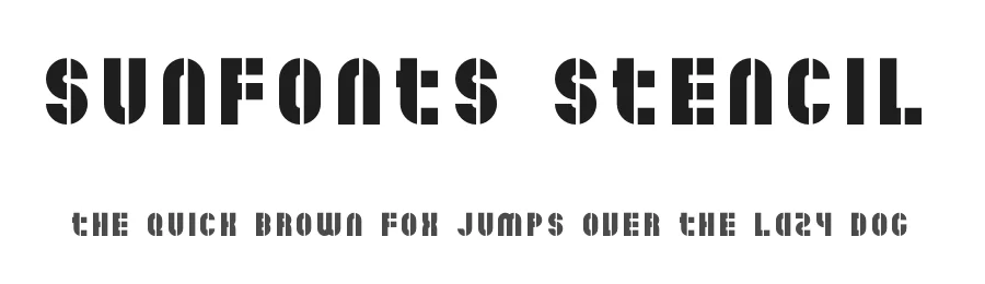 Sunfonts Stencil
