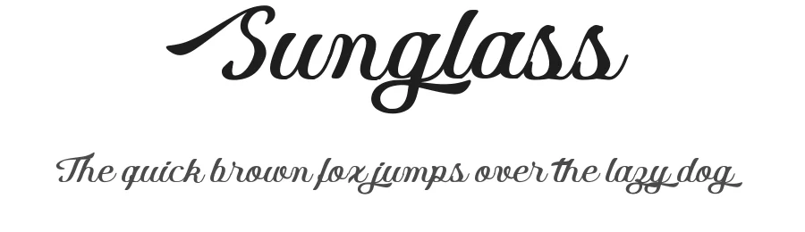 Sunglass by Guaraldo Fonts — Script Handwritten Font