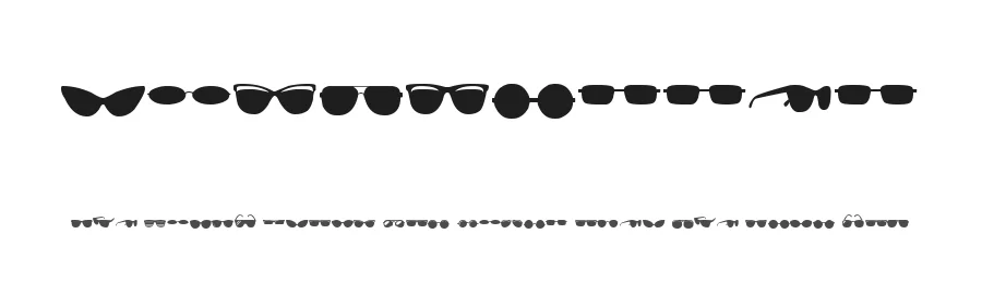 Sunglasses by Woodcutter — Dingbats Font
